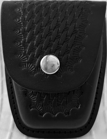 Maricopa County Sheriff Deputy's Leather HANDCUFF CASE WITH CHROME SNAP.